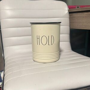 Rae Dunn Cream 'HOLD' Canister